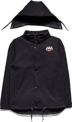 686 Waterproof Coaches Snowboard Jacket -Ski Equipment Store 7557332M2WCST01 GDBL 0179 WHT BG