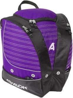 Athalon Two Piece Deluxe Bag Set -Ski Equipment Store 79318303 138 PURPLE BLACK Bootbag Front