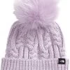 The North Face Oh Mega Fur Pom Beanie - Kids -Ski Equipment Store max 1582422 NF0A7WFL 6S1 hero 1