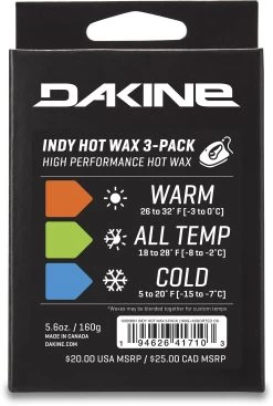 Dakine Indy Hot Wax 3-Pack