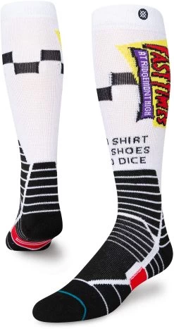 Stance Gnarly Snow Snowboard Sock -Ski Equipment Store max 6076549 A758C22GNA WHT